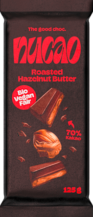 Schokolade, Roasted Hazelnut Butter, vegan nucao