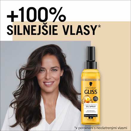 Olejový ochranný sprej na vlasy Schwarzkopf GLISS