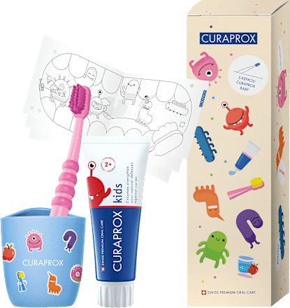 Balíček starostlivosti o zuby Baby modrý CURAPROX
