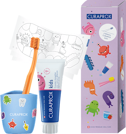 Balíček starostlivosti o zuby Kids modrý CURAPROX