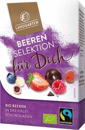 Schokolade Dreierlei Bio Beeren Selektion für Dich Landgarten