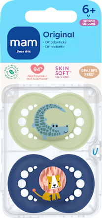 dudlík Original 6+m zelený/tmavě modrý mam