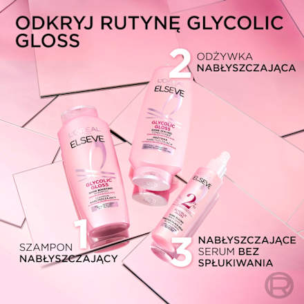 Odżywka nabłyszczająca do włosów matowych Glycolic Gloss L'ORÉAL PARiS ELSEVE