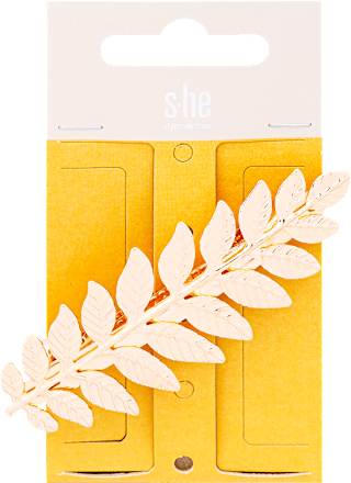 Franciacsat levelekkel, aranyszínű s-he stylecollection