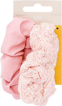 Scrunchie (skunci) hajgumi szett, kétféle rózsaszín s-he stylecollection