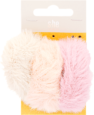 Hajgumi szőrmeborítással, többszínű s-he stylecollection