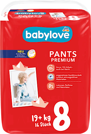 Plienkové nohavičky Premium veľ. 8, (19+ kg) babylove