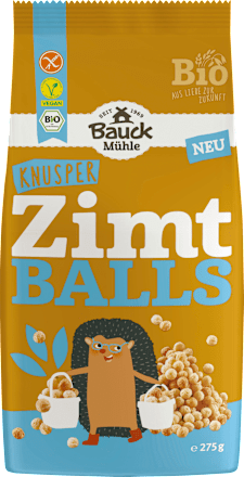 Müsli, Zimt Balls, glutenfrei Bauck Mühle