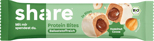 Proteinriegel, Protein Bites Hazelnut Cocoa share