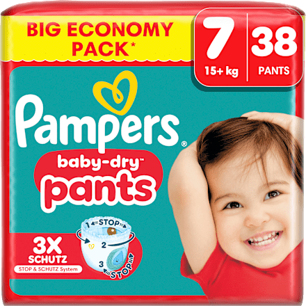 Baby Pants Baby Dry Gr. 7 Extra Large (15+ kg) Big Pack Pampers baby-dry