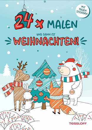 Malbuch 24 x malen und dann ist Weihnachten! Ars Edition