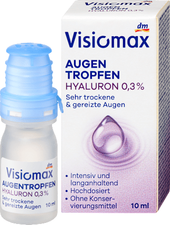 Augentropfen mit 0,3% Hyaluron, ohne Konservierungsmittel Visiomax