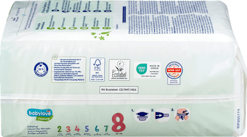 Scutece Eco, mărime: 8 (18+ kg) babylove nature