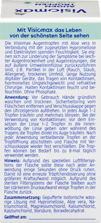 Augentropfen Aloe Vera, ohne Konservierungsmittel VISIOMAX