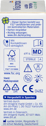 Augentropfen Aloe Vera, ohne Konservierungsmittel VISIOMAX