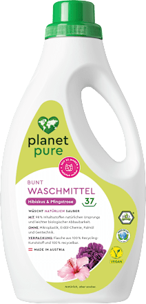 Waschmittel Bunt Hibiskus & Pfingstrose  planet pure