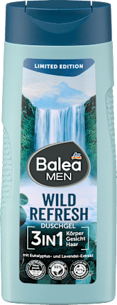 Gel za tuširanje 3u1 Wild Refresh - eukaliptus i lavanda Balea MEN