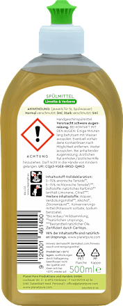 Spülmittel Limette & Verbene planet pure