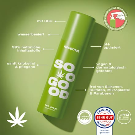Gleitgel soo good mit CBD, wasserbasiert nevernot