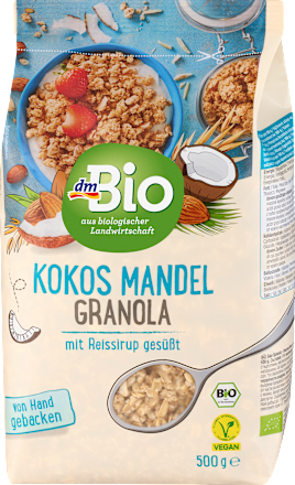 Granola kokos a mandle dmBio