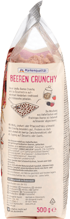 Muesli BIO croccante con frutti di bosco dmBio