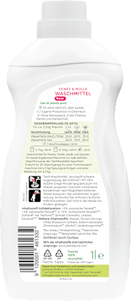 Fein- & Wollwaschmittel Flüssig Rose planet pure