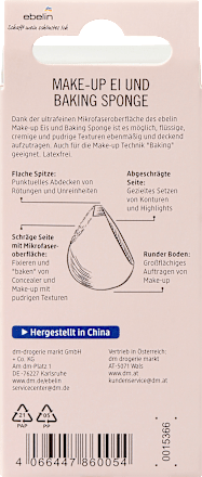 Make-up Ei und Baking Schwamm sortiert ebelin