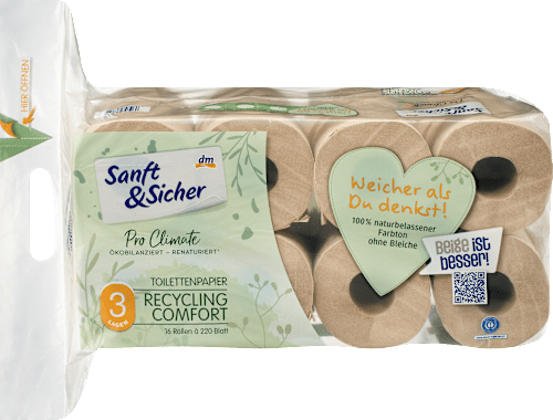 Carta igienica Recycling Comfort Sanft&Sicher