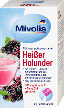 Heißer Holunder Heißgetränk Mivolis