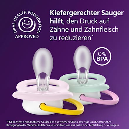 Schnuller ultra air Happy 0-6 Monate sortiert PHILIPS AVENT