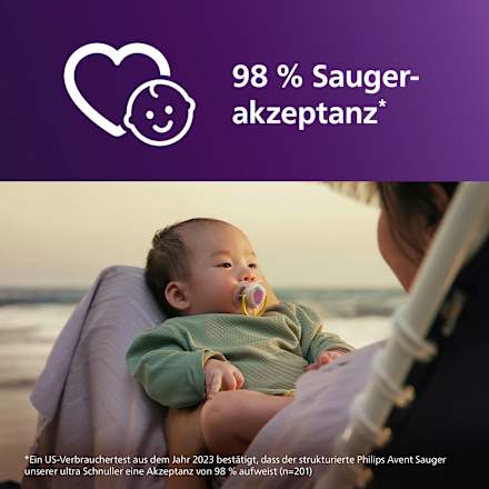Schnuller ultra air Happy 0-6 Monate sortiert PHILIPS AVENT