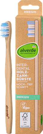 Zahnbürste Interdental aus Holz medium  alverde NATURKOSMETIK