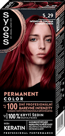 Farba na vlasy Permanent Cool Color - 5-29 intenzívna červená syoss