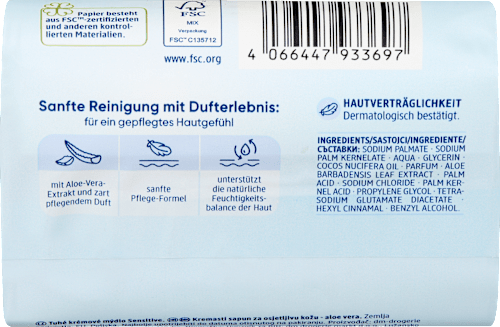 Seifenstück Cremeseife Sensitive Balea