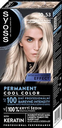 Farba na vlasy Permanent Cool Color - 10-53 svetlá blond syoss
