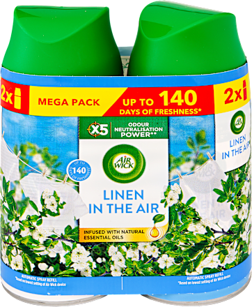 Freshmatic automata légfrissítő utántöltő Frissen mosott ruha illattal duopack Air Wick
