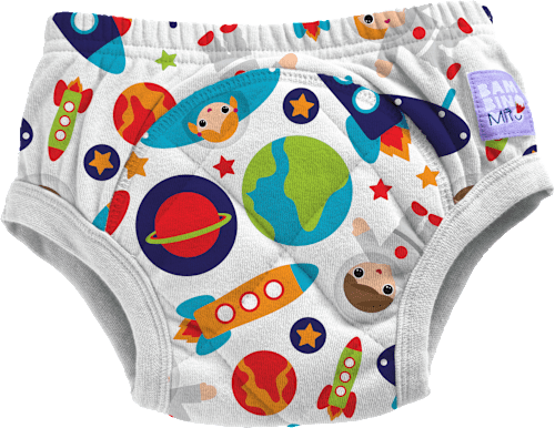 Učiace plienkové nohavičky Outer Space - 3-4 roky Bambino Mio