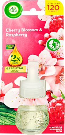 Elektromos légfrissítő utántöltő Cseresznyevirág és málna Air Wick