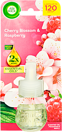 Elektromos légfrissítő utántöltő Cseresznyevirág és málna Air Wick