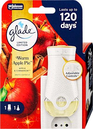 Elektromos légfrissítő készülék warm apple pie illattal glade