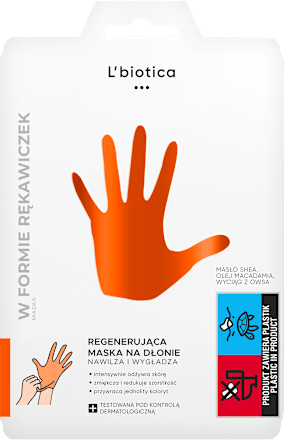 Regenerująca Maska NA DŁONIE w postaci nasączonych rękawiczek  L'biotica