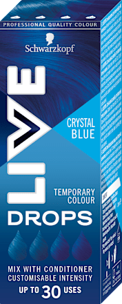 Farbiace kvapky na vlasy - Crystal Blue Schwarzkopf LIVE