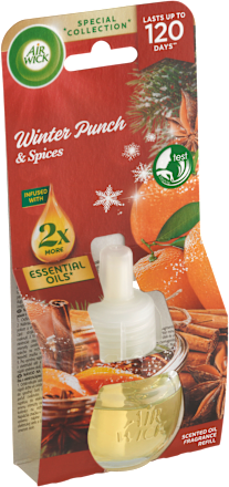 Náplň do elektrického osviežovača Essential Oils – zimný punč Air Wick