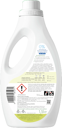 Univerzalni tekući deterdžent za pranje rublja bez parfema, 30 pranja planet pure