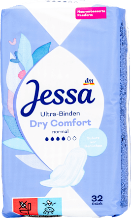 Szárnyas egészségügyi betét Dry Comfort, normál Jessa