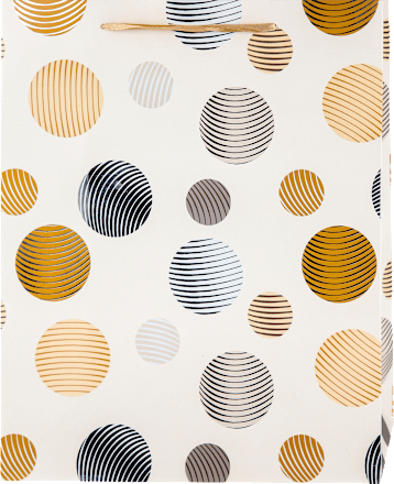 Ukrasna kesa - braon krugovi ZEN GIFT