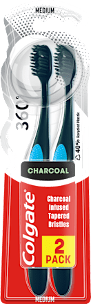Четка за зъби 360 Charcoal  Black Colgate
