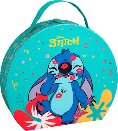Детски подаръчен комплект Кръгло куфарче Stitch Disney