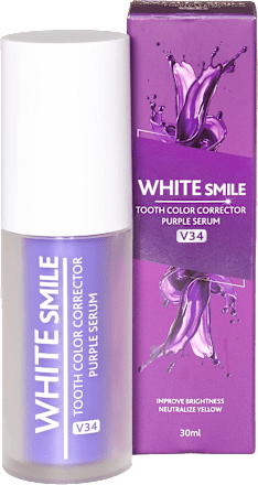 V34 colour corrector ljubičasti serum za korekciju boje zuba WHITE SMILE