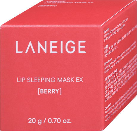 Negovalna nočna maska za ustnice Berry LANEIGE